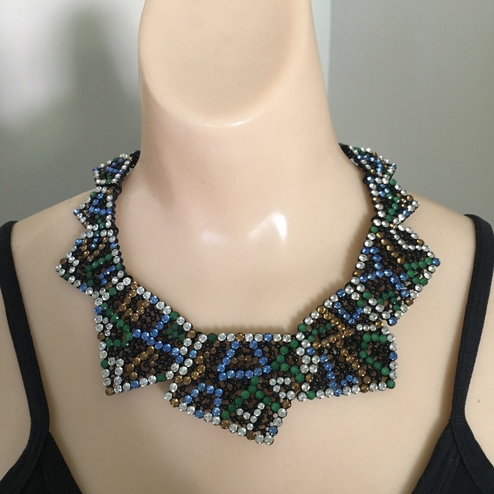 Zara Designer 'Rare' Jeweled Statement Necklace